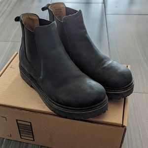 Birkenstock Stalon Black Nubuck Leather Boots Size 38